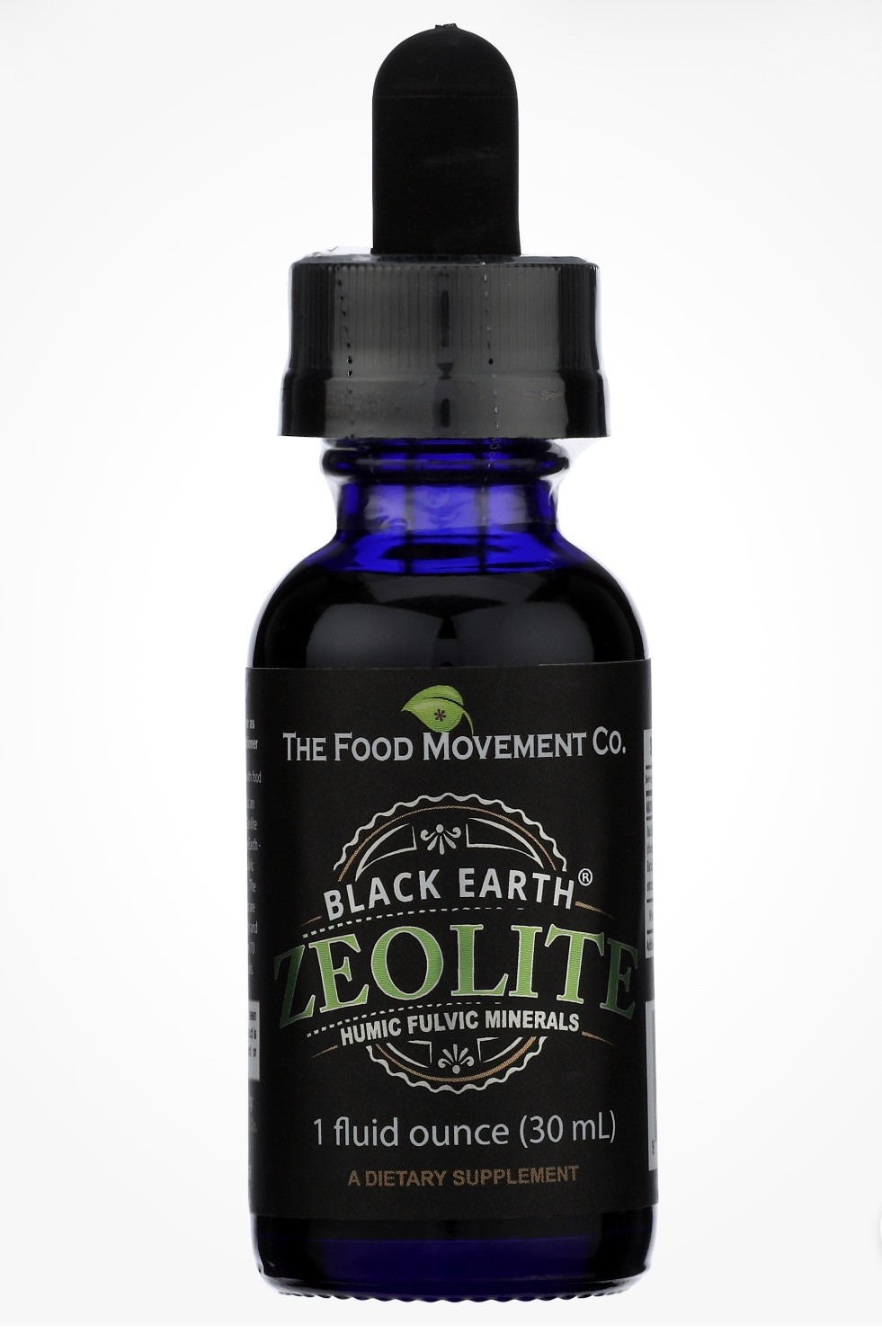 The Food Movement CO – Black Earth Zeolite with Humic Fulvic Acids – 1oz EXP1/29