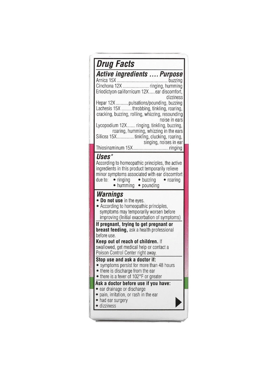 Ear Ringing Remedy, Ear Drops, 0.33 fl oz (10 ml)