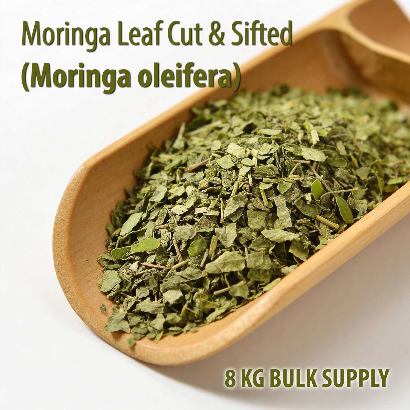 Moringa Leaves Organic Dried Cut & Sifted 8KG Bulk Moringa Oleifera Wholesale