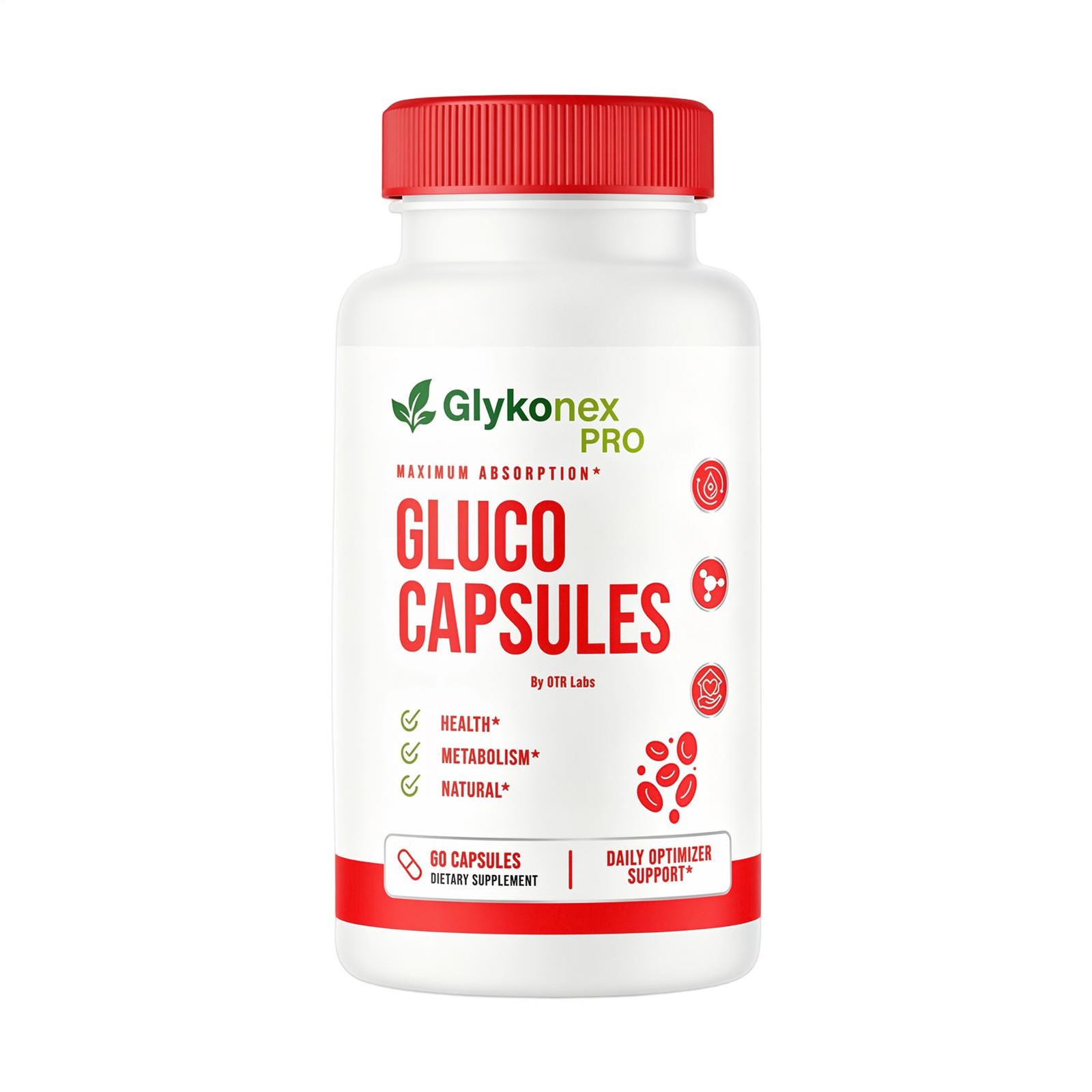 3Pack GlykoNex Gluco Capsules Blood Health Support Dietary Supplement 60Capsules