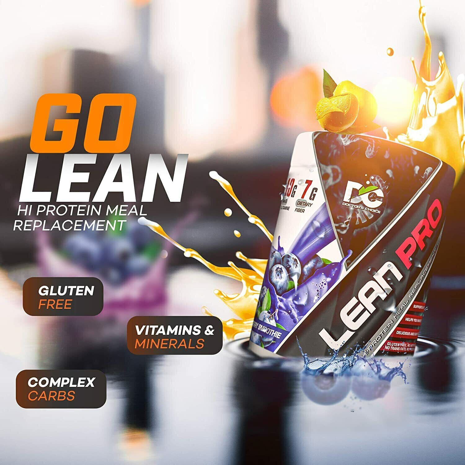 Doctor’s Choice Lean Pro Meal Replacement Dietary FIBER Protein Men Women 500gm