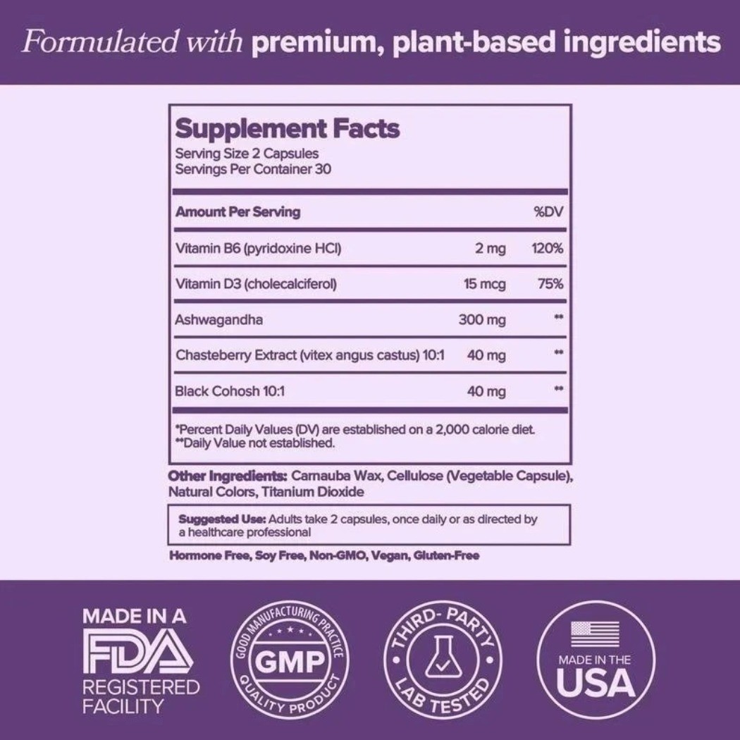 MENO Menopause Vitamins 30 Servings Menopause Support Supplement NEW