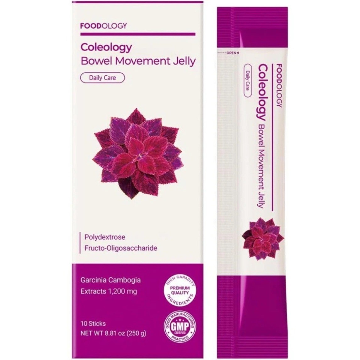 Foodology Coleology Bowel fast Jelly Fiber Garcinia Cambogia 10 Sticks Movement