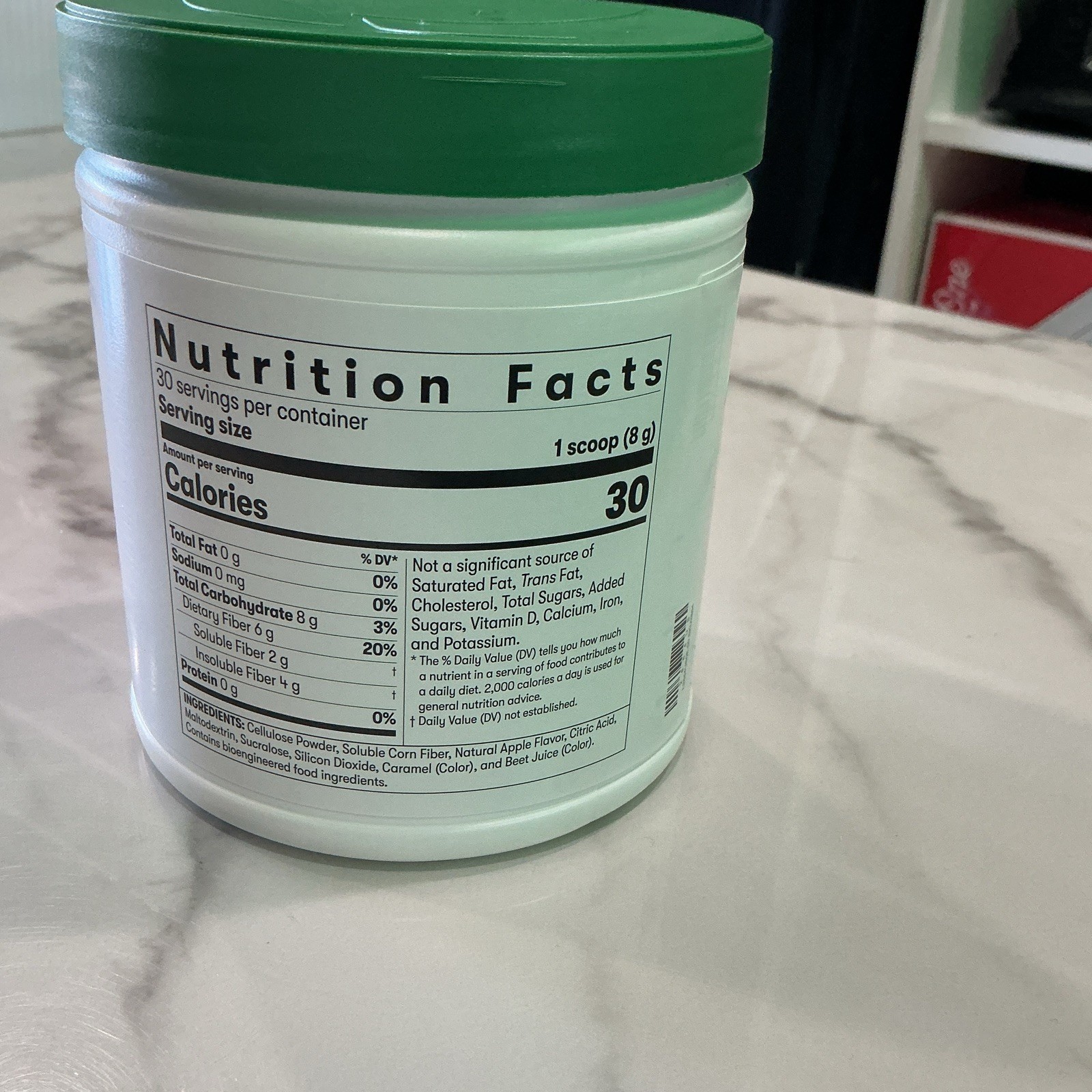 Herbalife Active Fiber Complex Apple Powder GF 8.5 oz Exp 11/21/2027