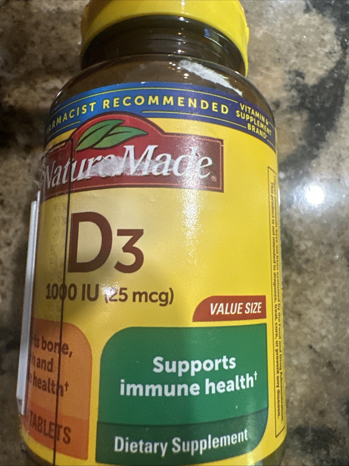 Nature Made Vitamin D3 1000 IU 25mcg Liquid Softgels – 300 Count – Exp 01/2027