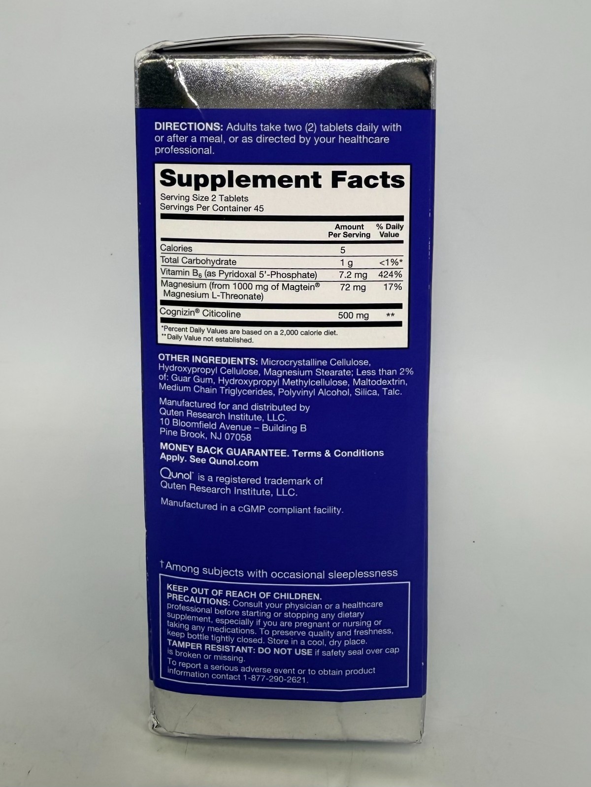 Qunol Brain Health Memory Plus Focus with B6 – 90 Tablets *EXP 03/2028*
