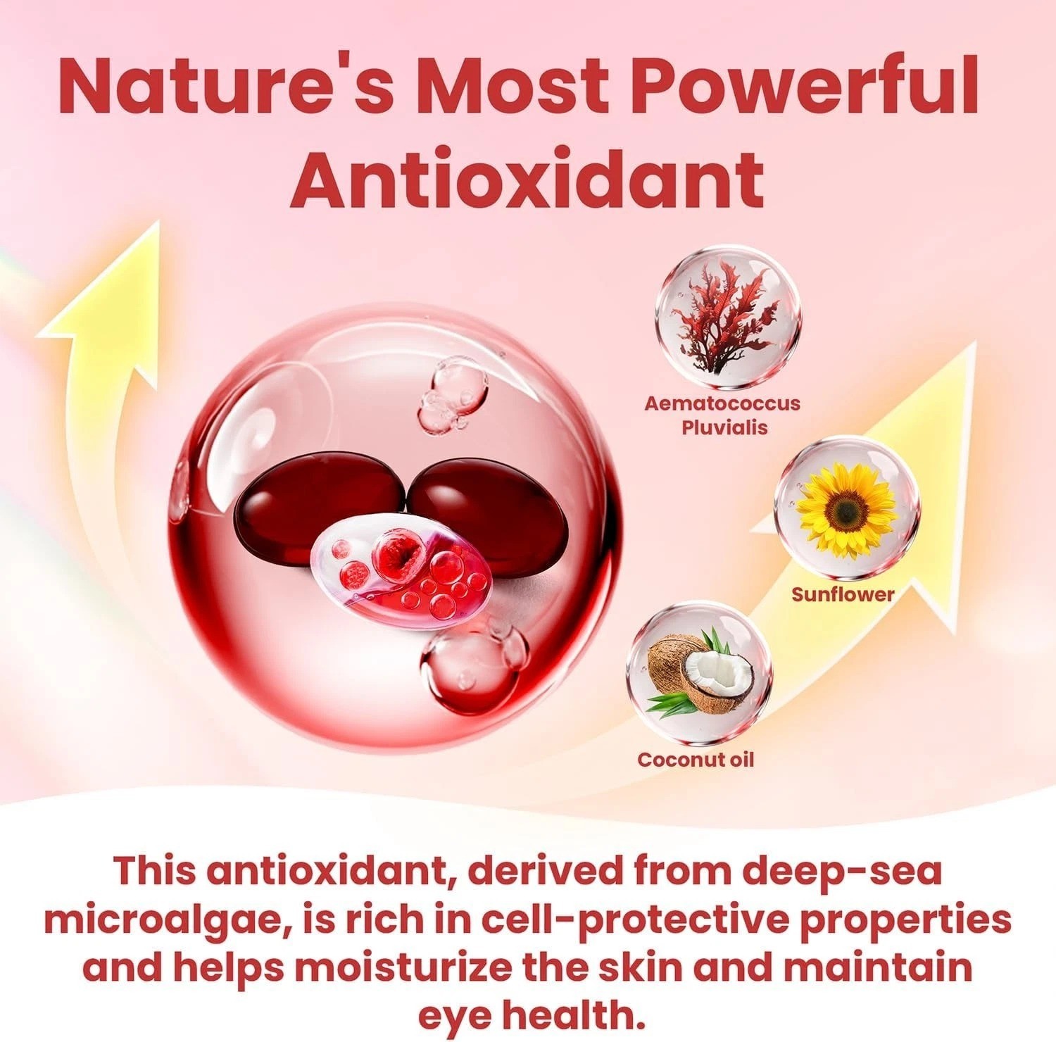 Astaxanthin 12mg 120 Softgels, 4 Month Supply,Triple Strength,Non-GMO,Eye Health
