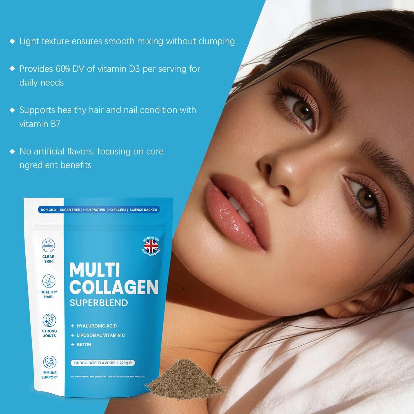 1~2PACK Elavate CHOCOLATE 220g Multi Collagen Superblend Elevate FRESH 2026
