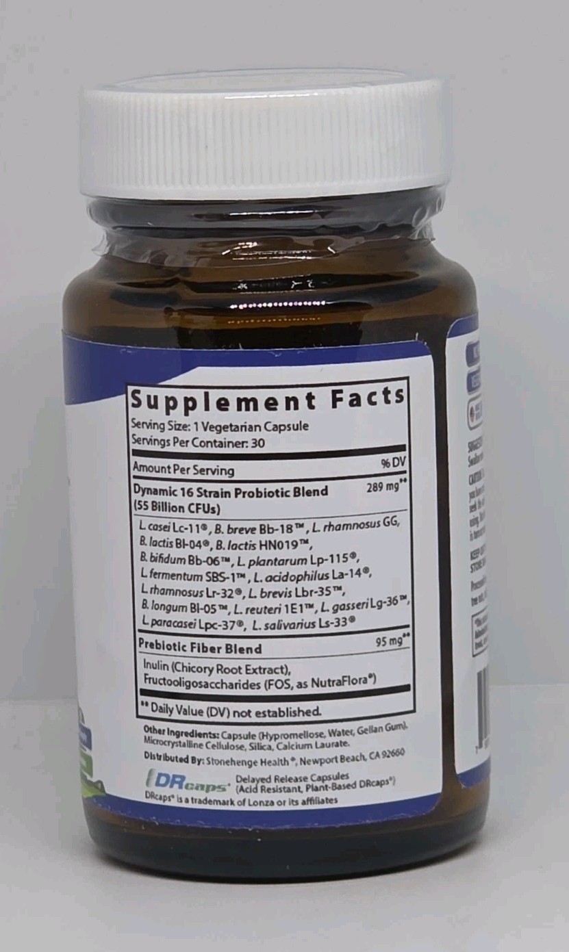 Stonehenge Health Dynamic Biotics 30 Capsules New Sealed Exp. 07/2026