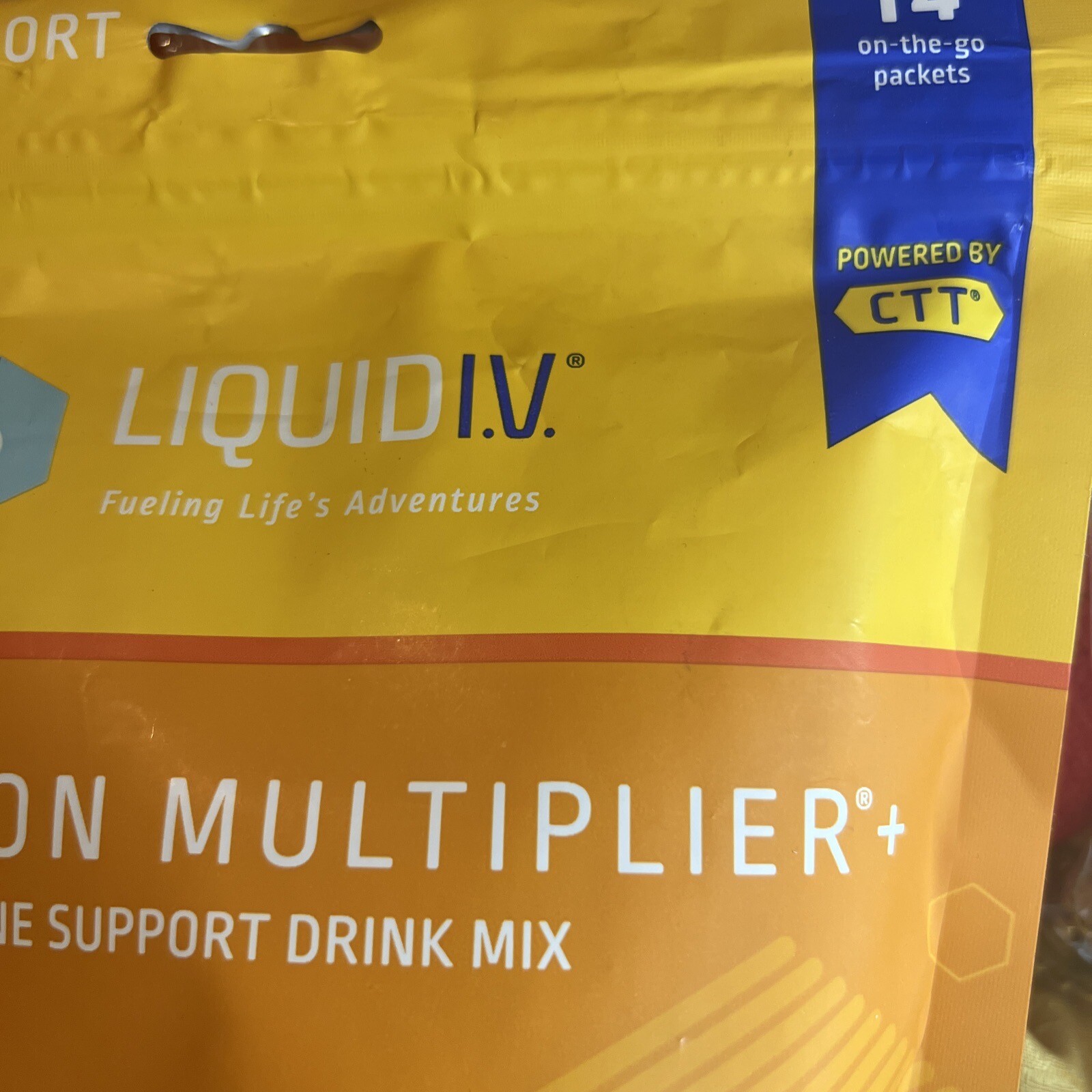 Liquid I.V. Hydration Multiplier + Immune Support 14 Easy Open Packs Tangerine