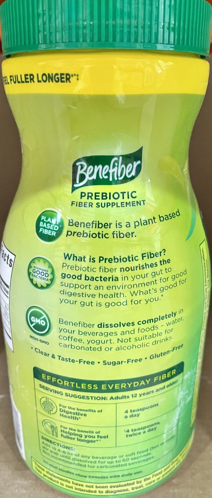 Benefiber Fiber Supplement Powder, 410 Teaspoons