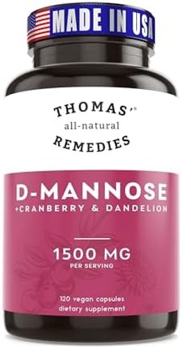 Toms Remedies D-mannose 1200mg – Urinary Tract Flush -Cranberry & Dandelion |…
