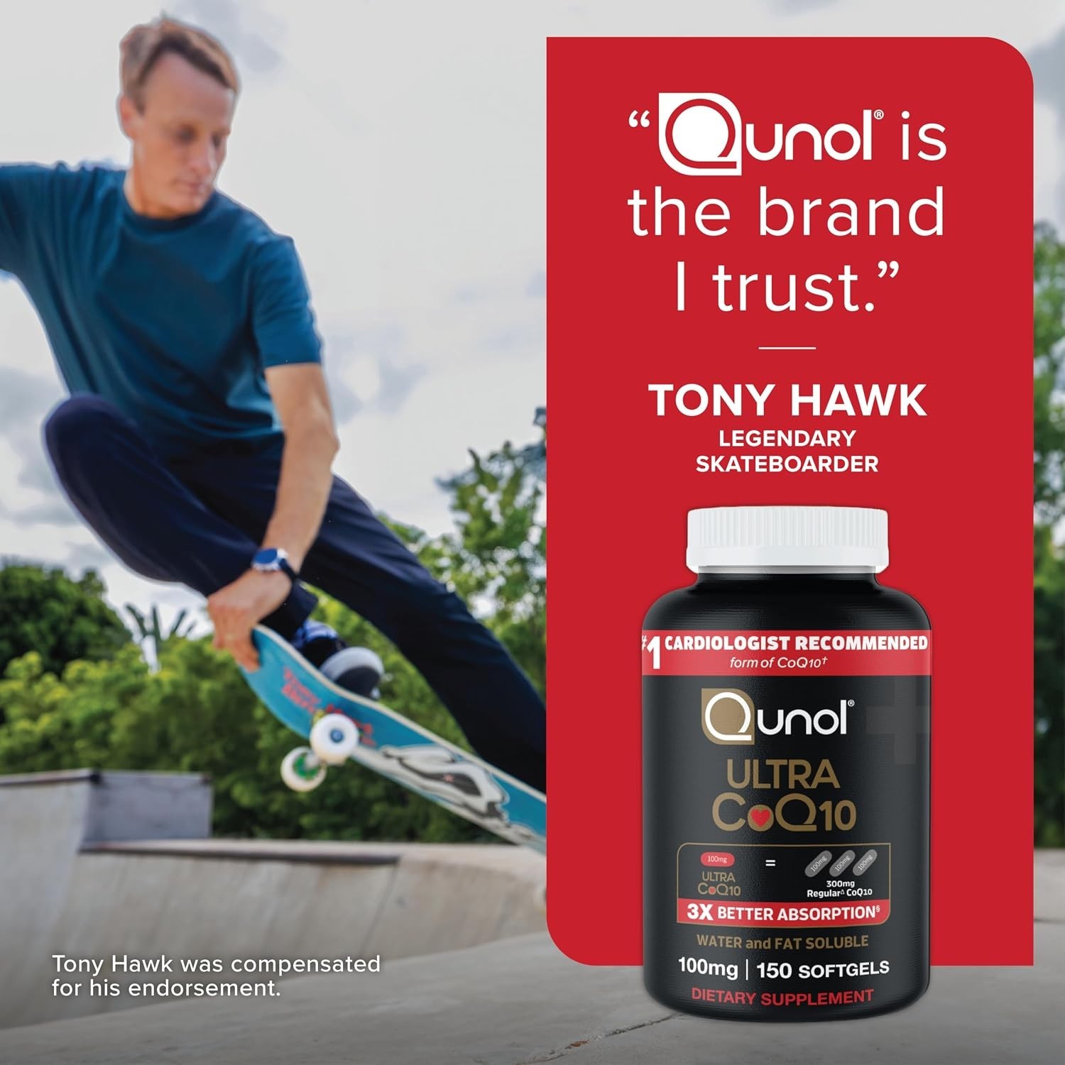 Qunol Ultra CoQ10 100mg 2 Pack 300 Softgels Heart Energy Antioxidant Support