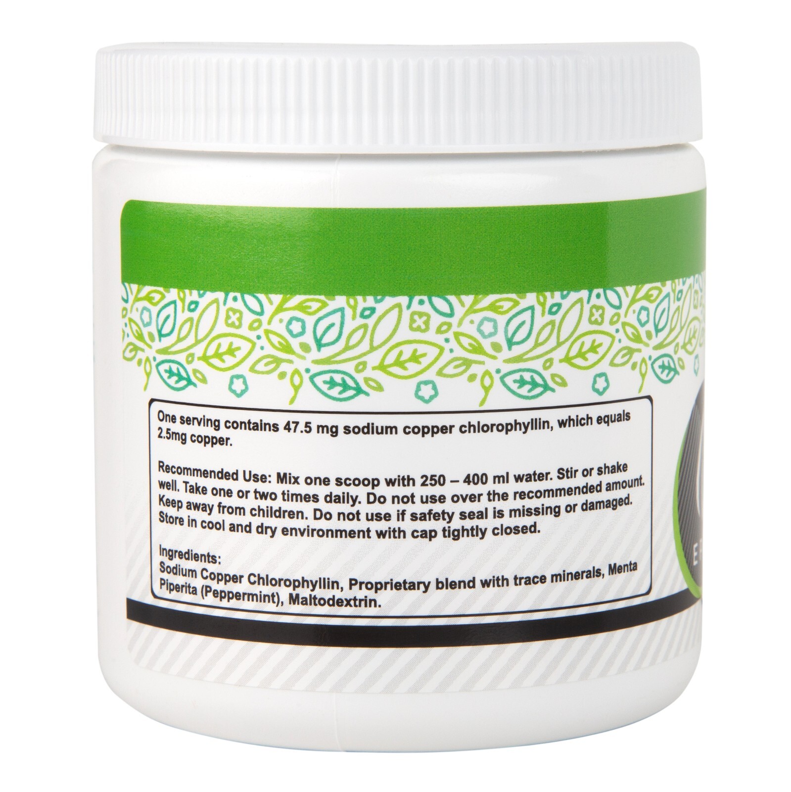 Epic Black Label Premium Chlorophyll Powder Dietary Supplement 3.2 oz (91g)
