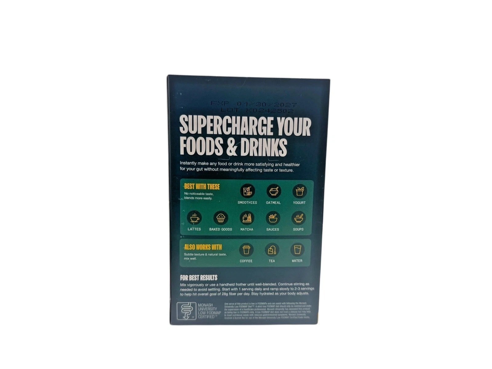 Supergut Prebiotic Fiber Mix Unflavored 15 Stick Packs Gut Health 01/27 Bin Deal