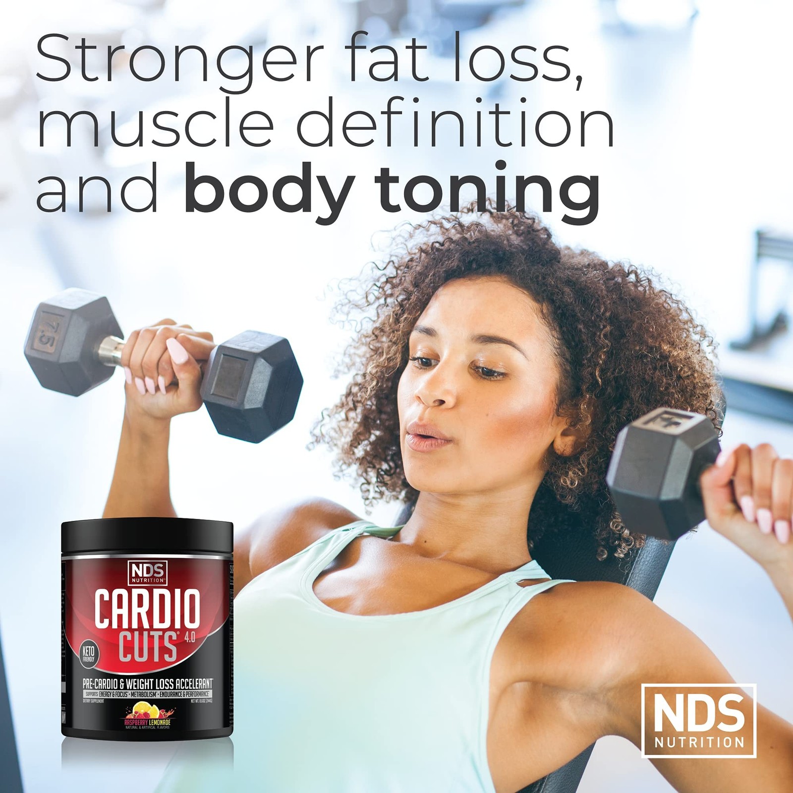 NDS Nutrition Cardio Cuts 4.0 – Raspberry Lemonade – 8.6 oz.