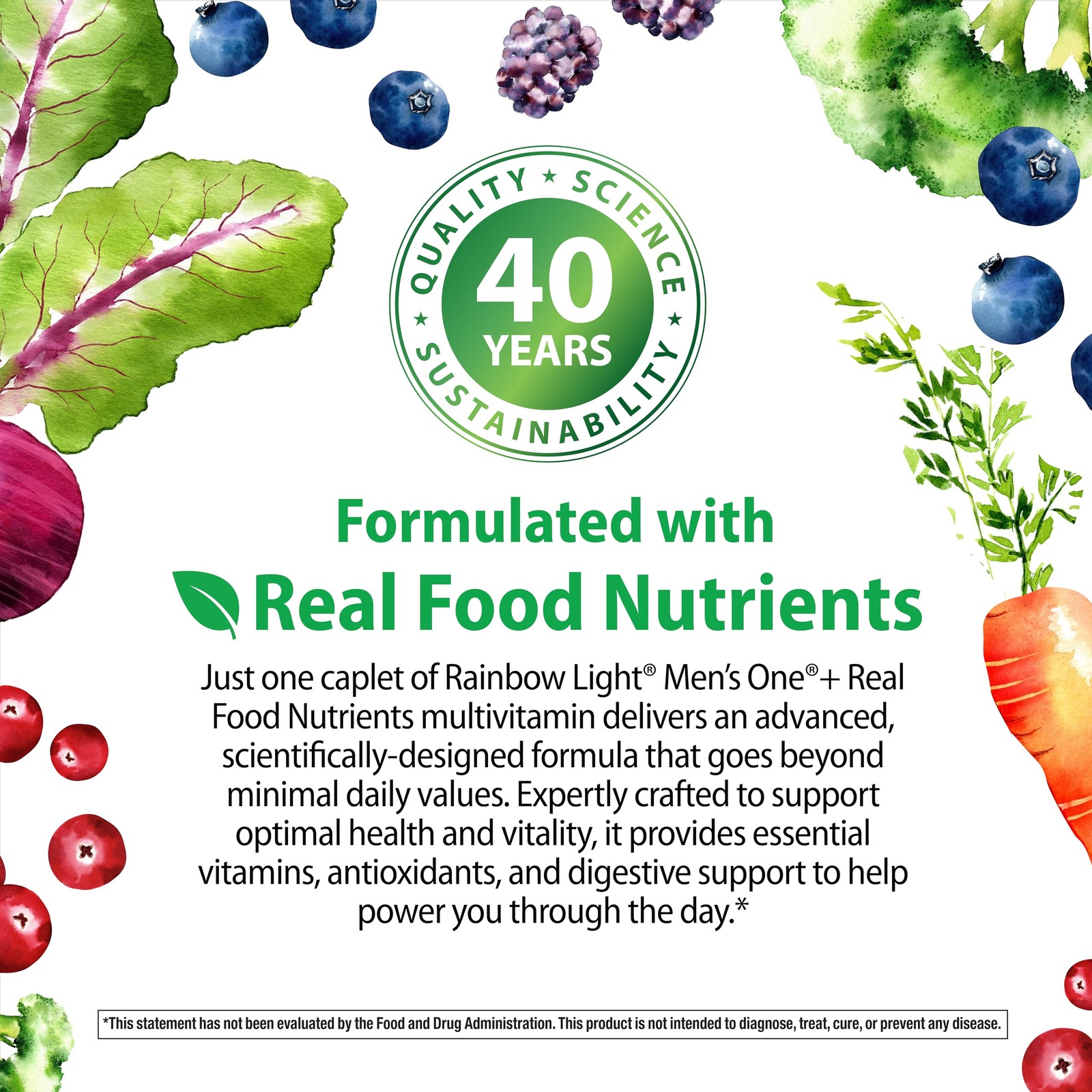 Rainbow Light Mens Multivitamin One + | 30 30 Count (Pack of 1), No Color