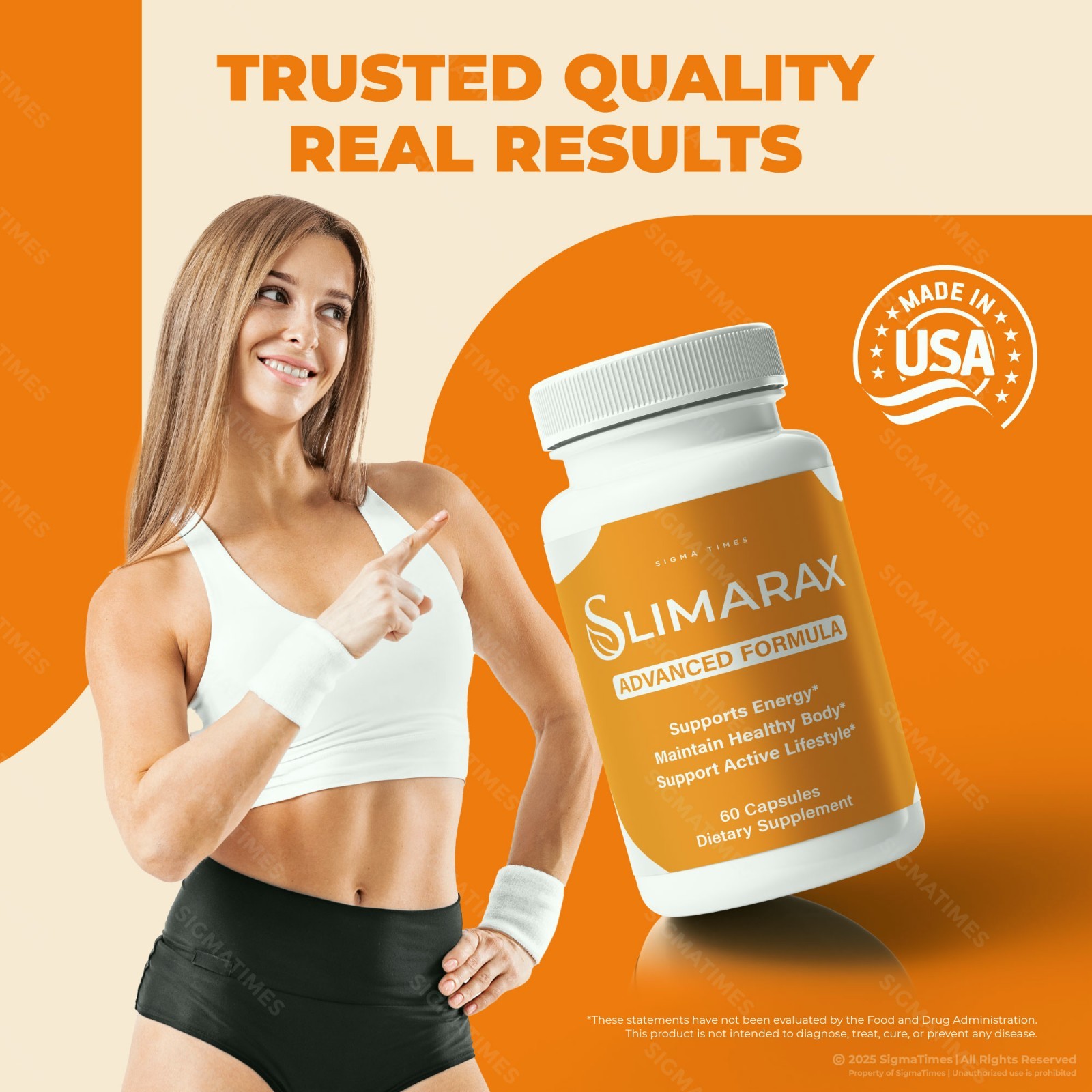 Slimarax Capsules – Energy & Weight Management Support Supplement – 2 Pack