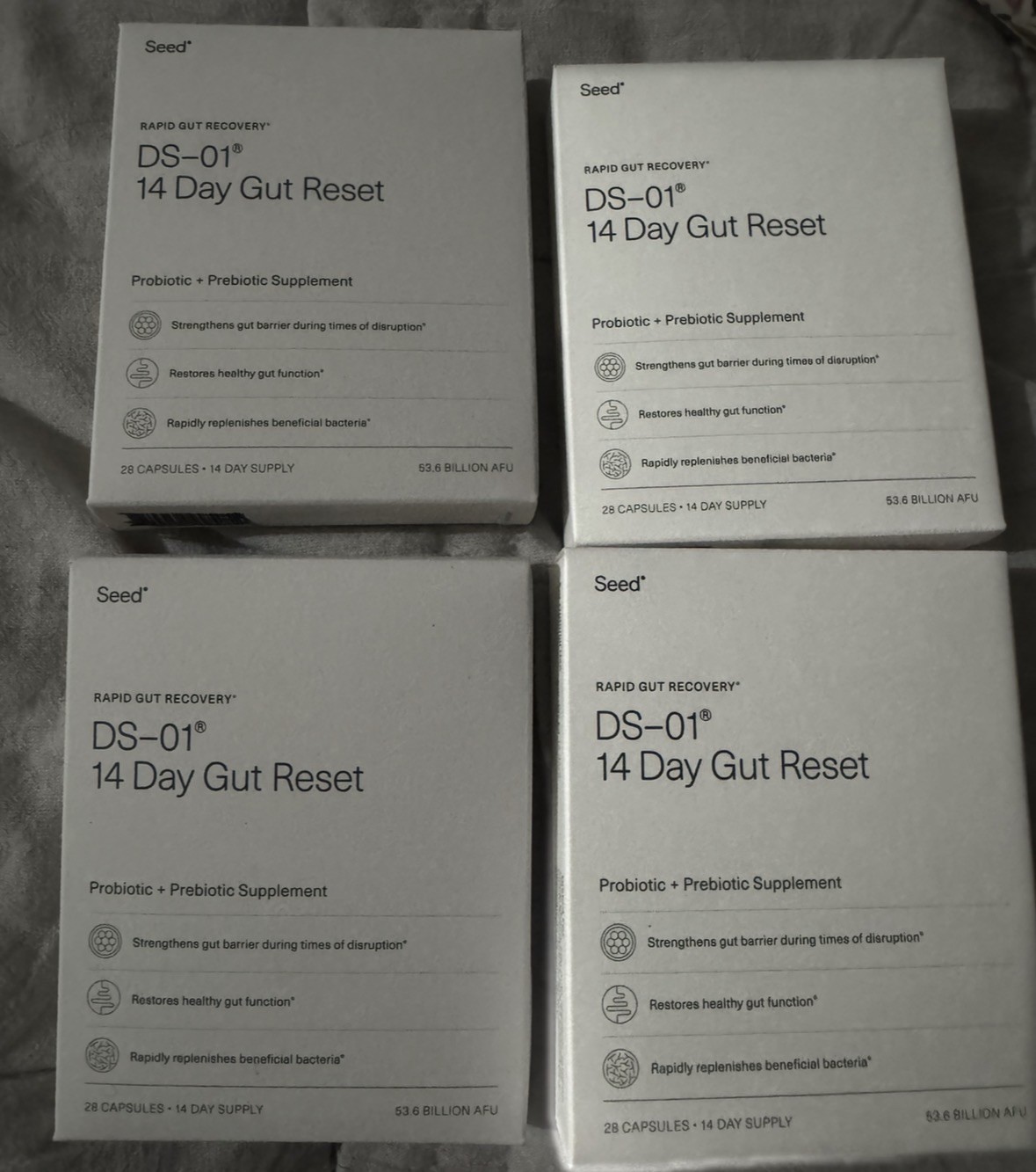 SEED RAPID GUT RECOVERY DS-01 14 DAY GUT RESET 4 packs