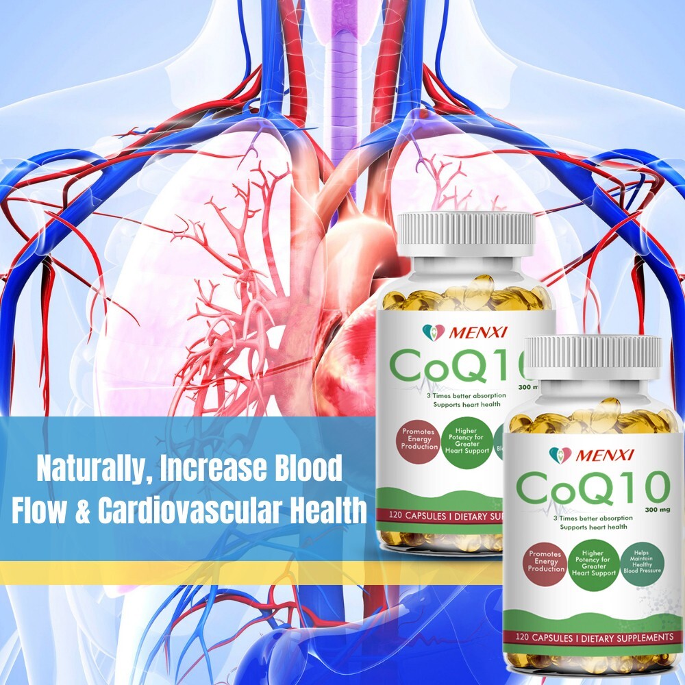 CoQ 10 Coenzyme Q10 Vegan 300mg 120/240/480 Capsules Cardiovascular Heart Health