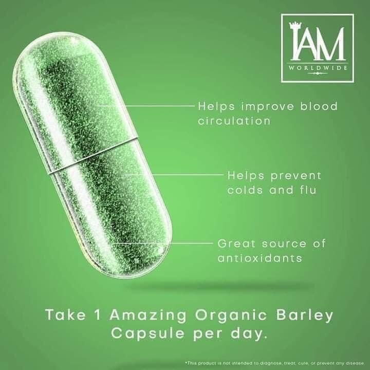 3 Boxes Barley Capsules-FREE SHIPPING, FACTORY SEALED)new Packaging