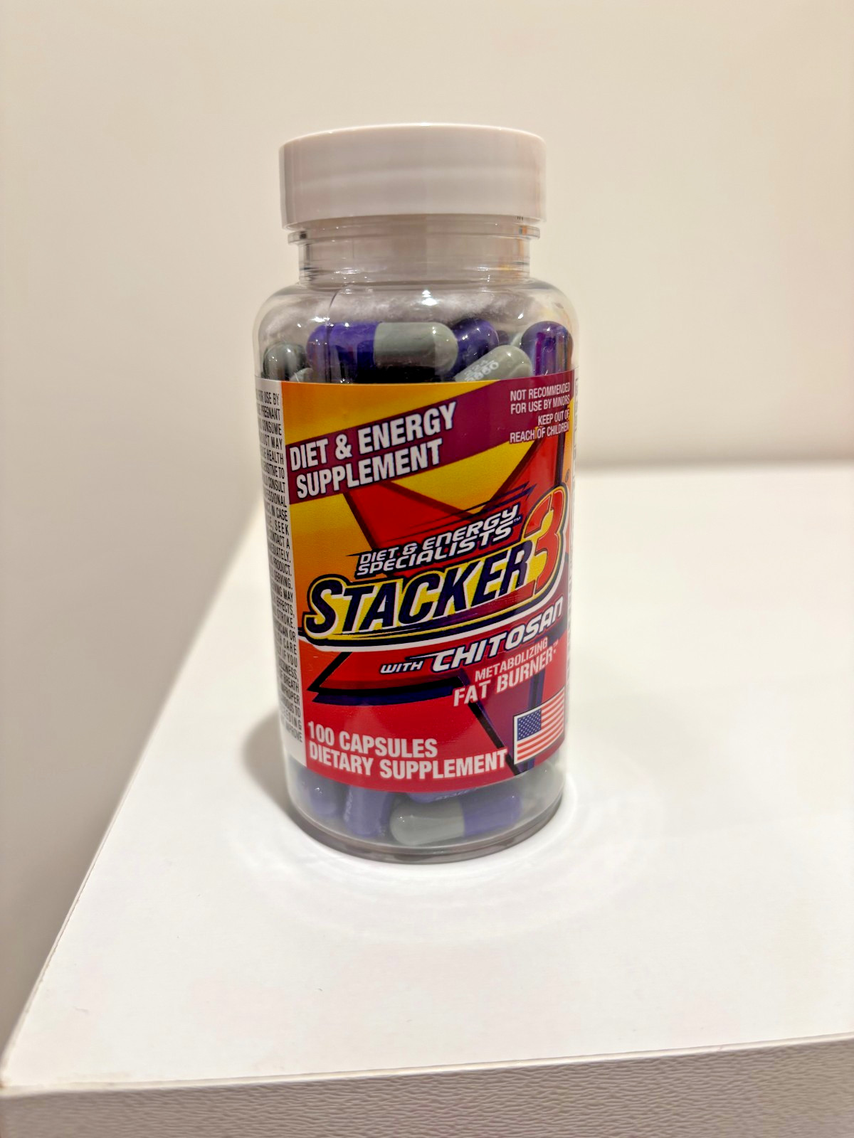 Stacker 3 – 100ct Weight Loss & Energy Supplement – Free Fast Shipping