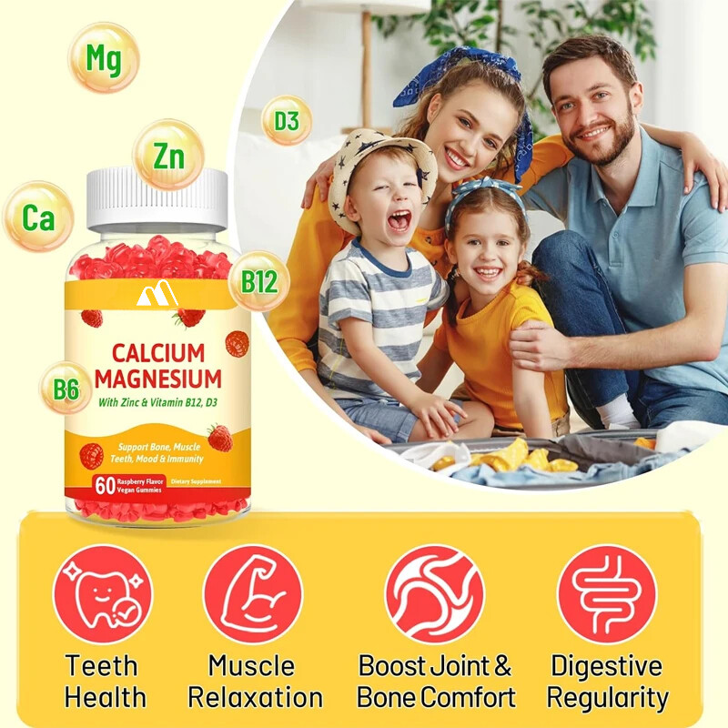 Calcium Gummies Male and Female Calcium Supplements 60 Gummies