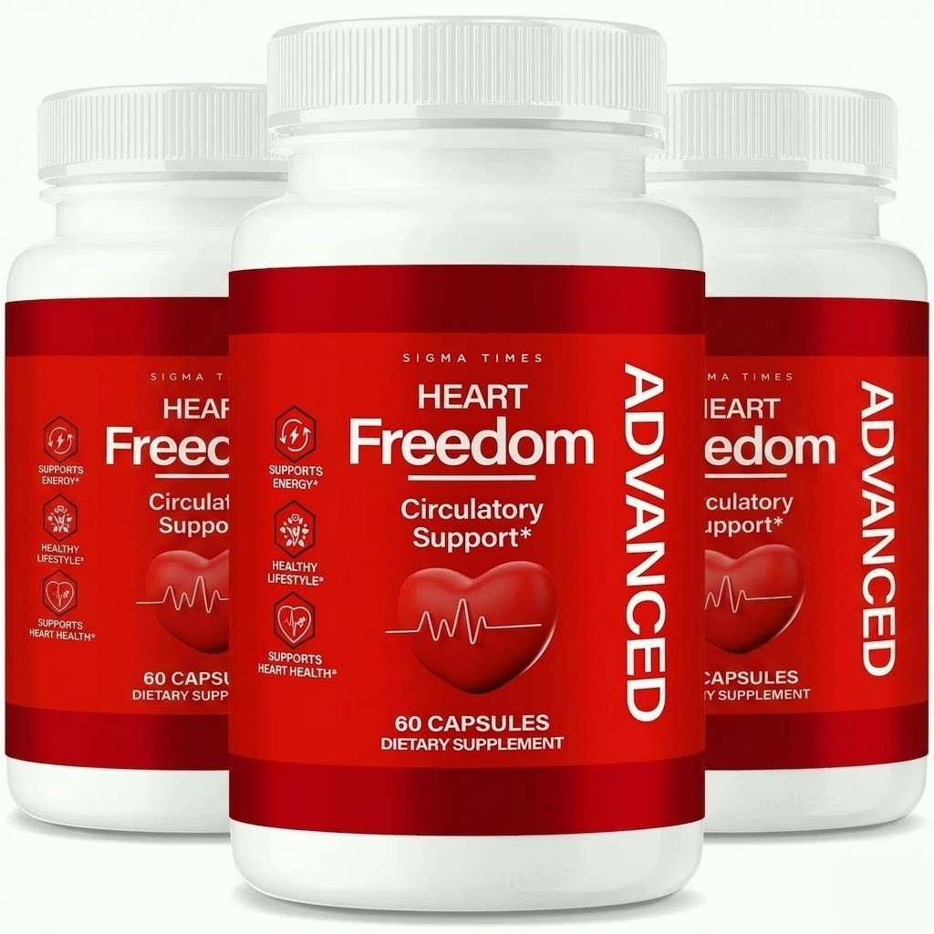 Heart Freedom Blood Sugar & Blood Pressure Support Pills 60 caps FS | Pack of 3
