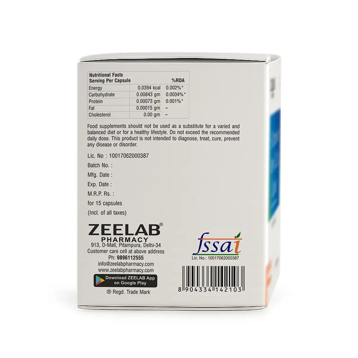 E Vitazem 400 Vitamin E Softgel Capsule | For Healthy Skin, Hair & Cells 100 Tab