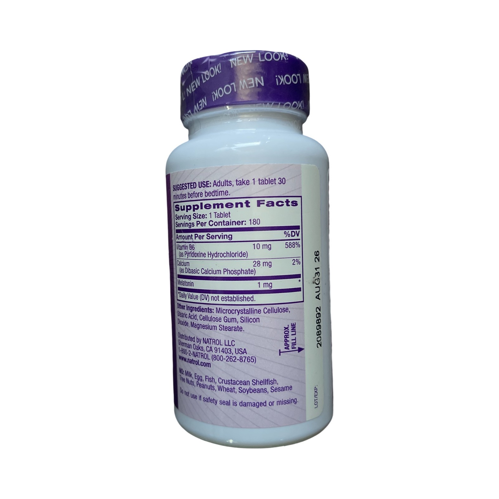 Natrol Sleep 1mg Melatonin Tablets – 180 Tablets Exp 08/26