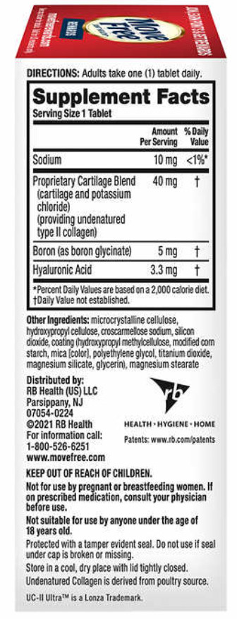 Schiff Move Free Ultra 3X Triple Action Joint Supplement, 75 Tablets NEW **