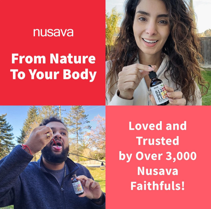 Nusava Vitamin B complex – B 12, B 6 & B 1 + Niacin & Folate Single