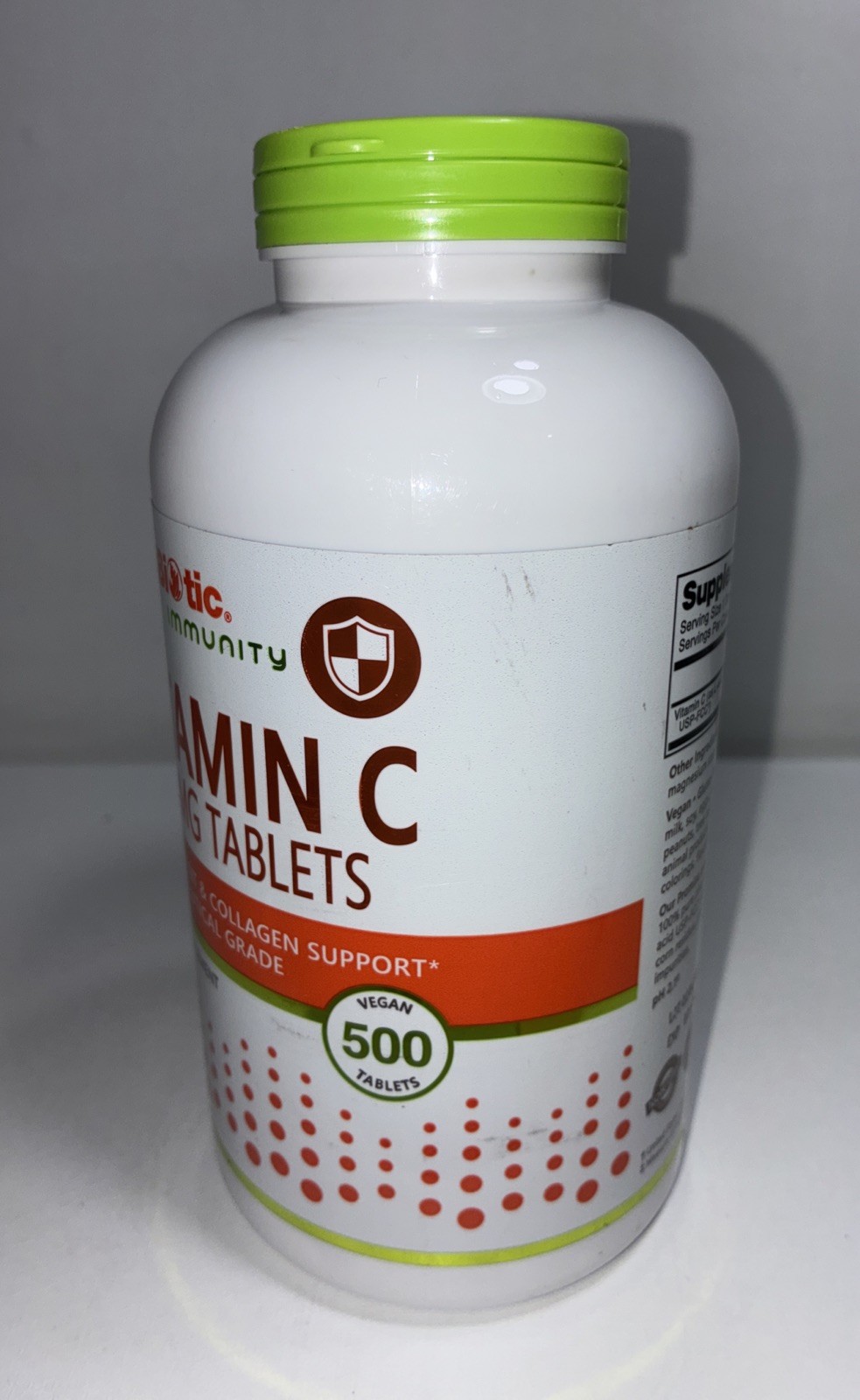 New NutriBiotic Vitamin C /500 Vegan Tablets / Exp 07/2028