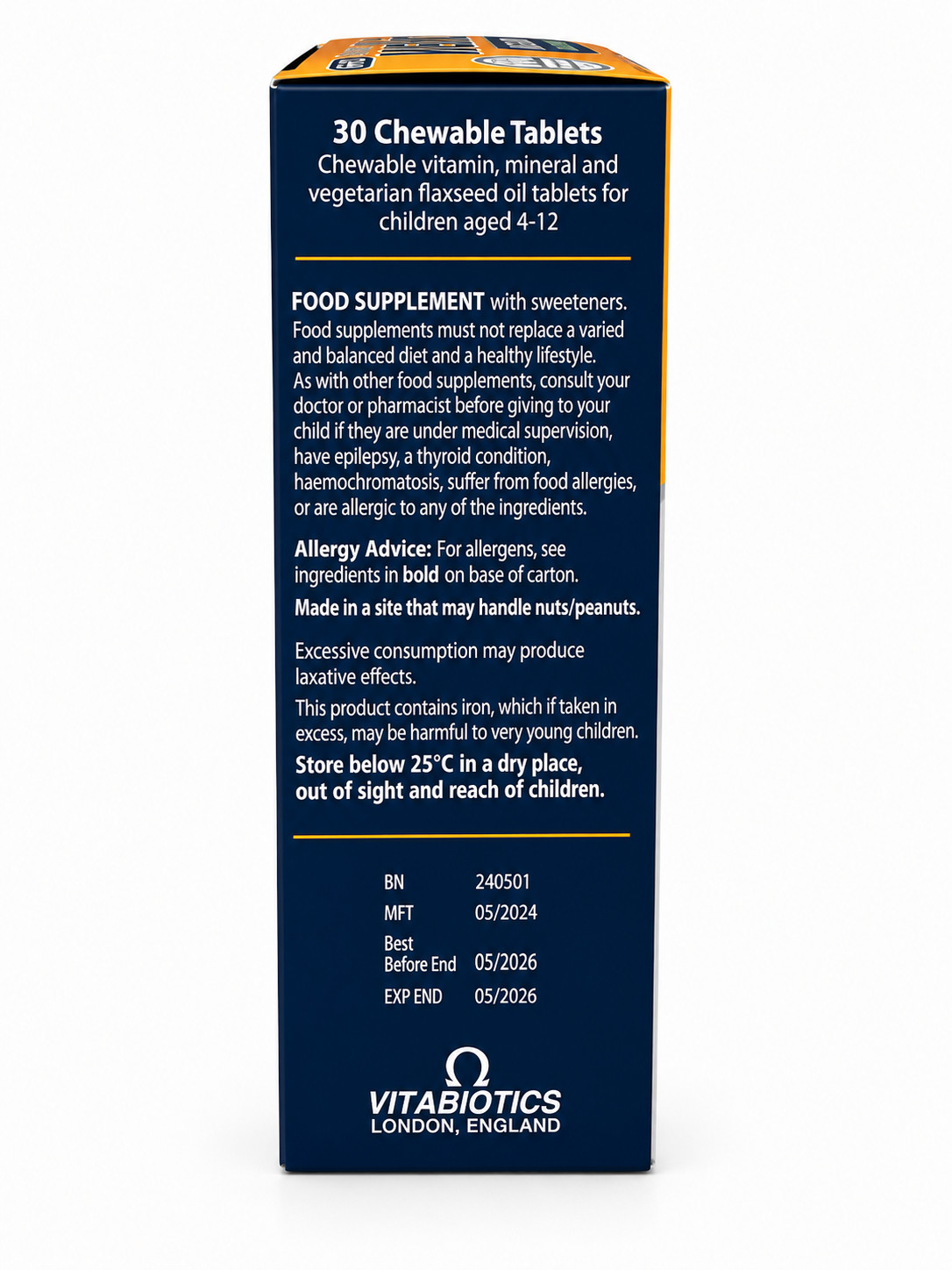 Vitabiotics Wellkid Multi-vitamins – 30 Chewable Tablets