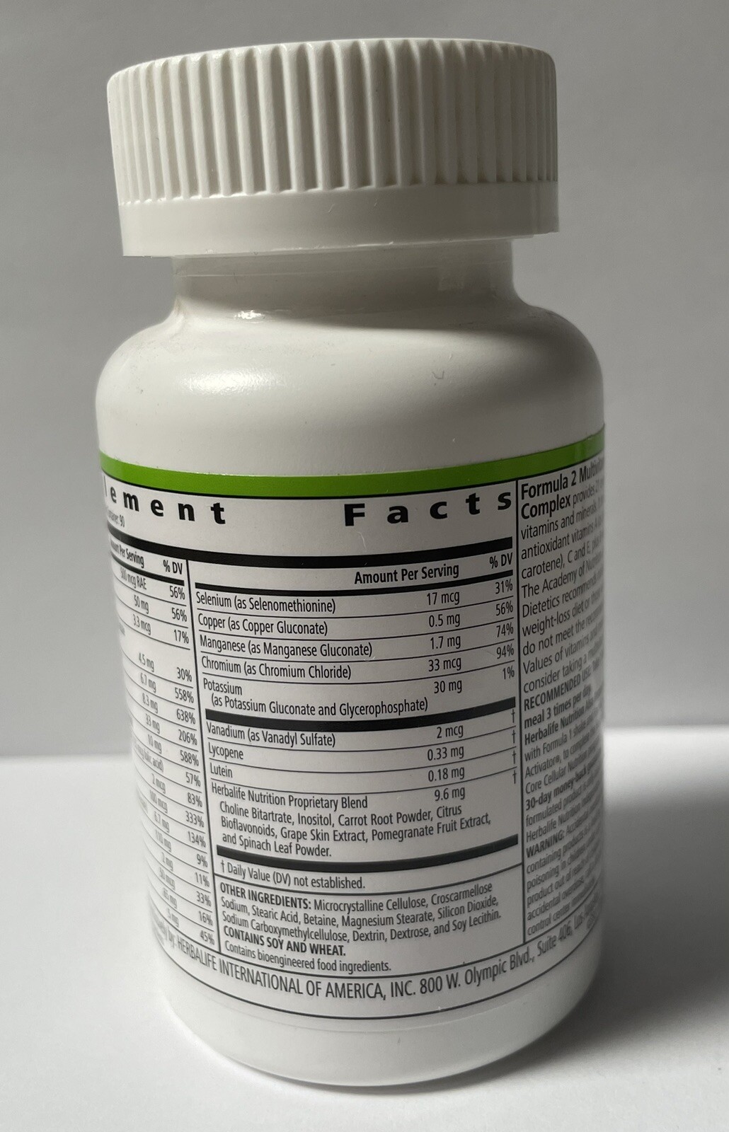 Herbalife Multivitamin Complex,Provides 21 Essential Vitamins And Minerals