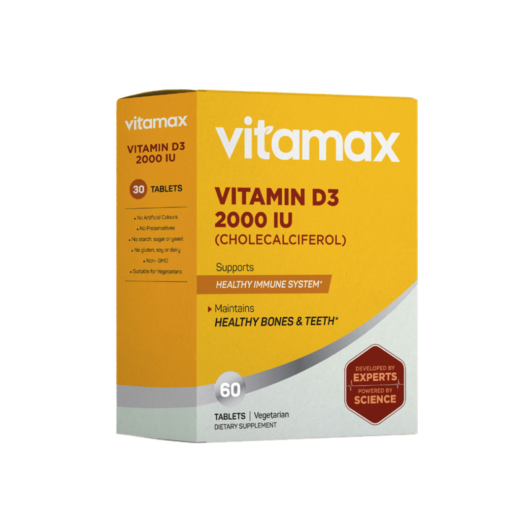 VITAMIN D3 Provides 2000 IU of most preferred form of Vitamin D – 01/2028