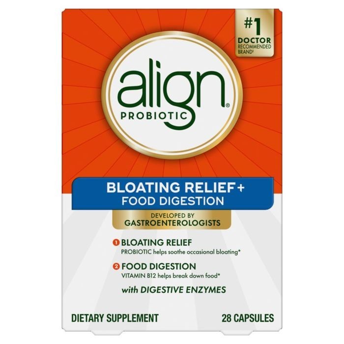 Align Bloating Relief + Food Digestion Probiotic Capsules 28 EA