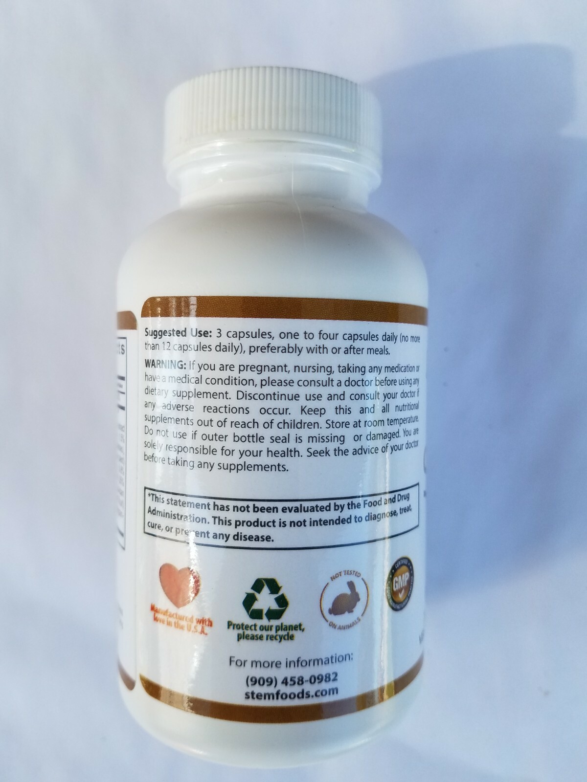 StemAlive Stem Foods Holistics Celulas Madre 90 cap. Exp 03/2027 New & Fresh