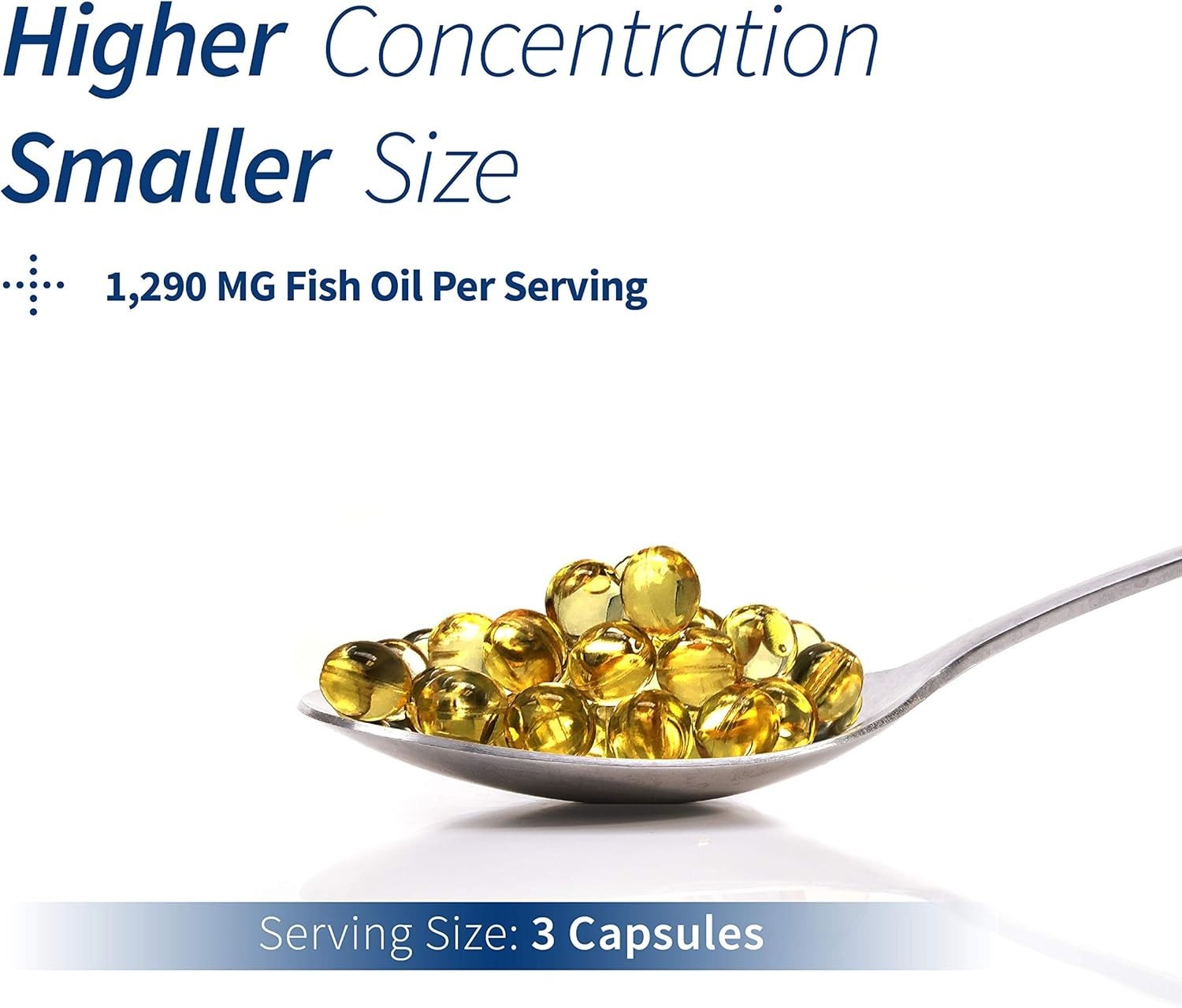 Easy-to-Swallow iFOS Certified Mini Omega 3 Fish Oil, 120 Softgels for Wellness
