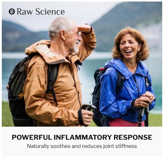 Raw Science Joint Support Glucosamine Turmeric Curcumin MSM 60Caps EXP 6/26