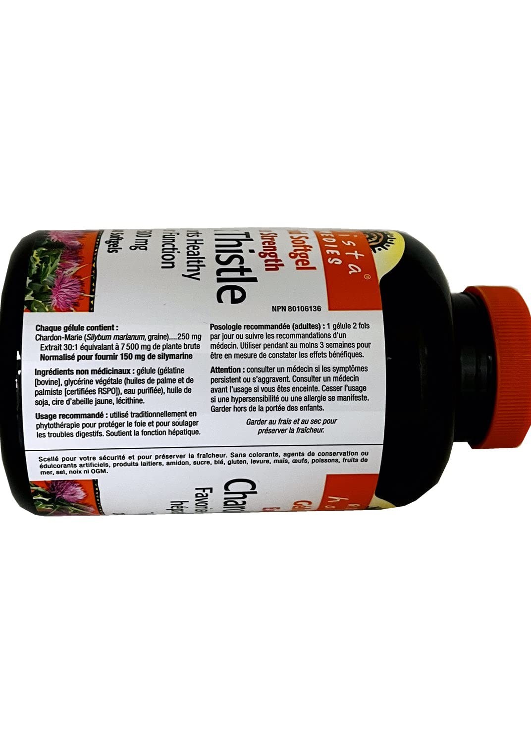 Extra Strength Milk Thistle 250mg – 240 Softgels, Liver Support & Detox Formula