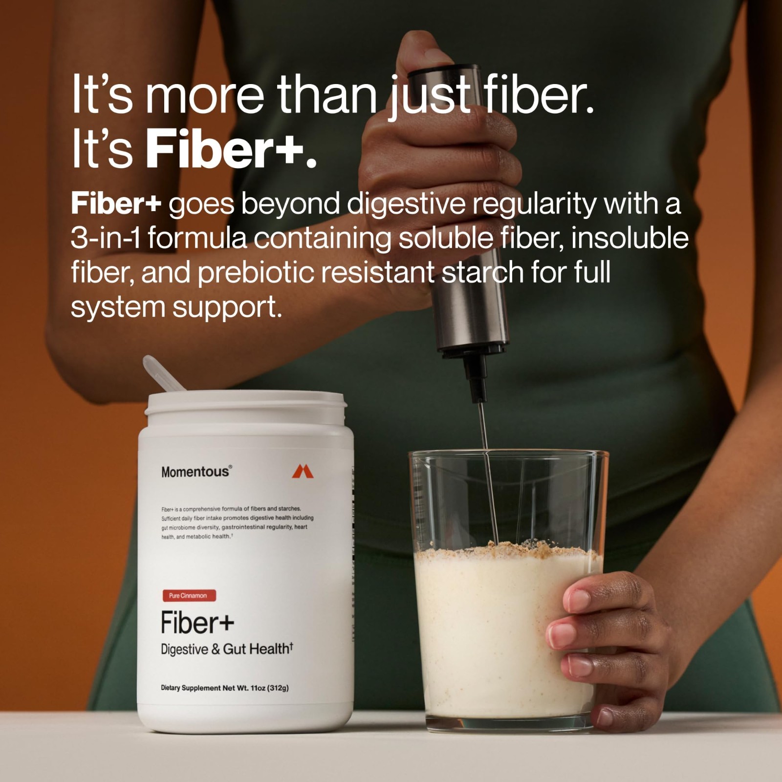 Daily Multi-Source Fiber Powder – Psyllium Husk, Prebiotic Blend, 30 Servings