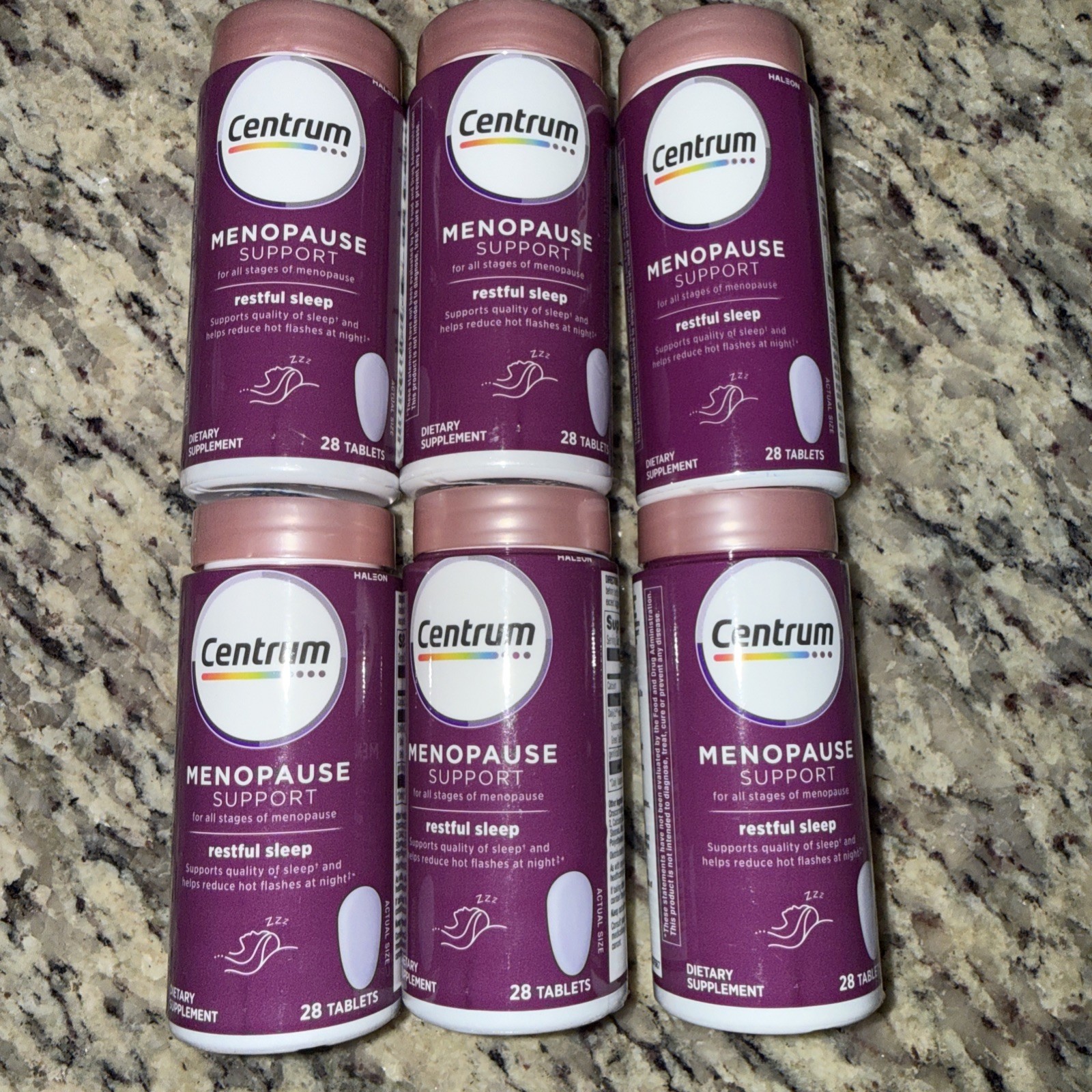 Centrum MENOPAUSE SUPPORT For All Stage Of Menopause 28 Tabs 6Pack Exp:06/2027