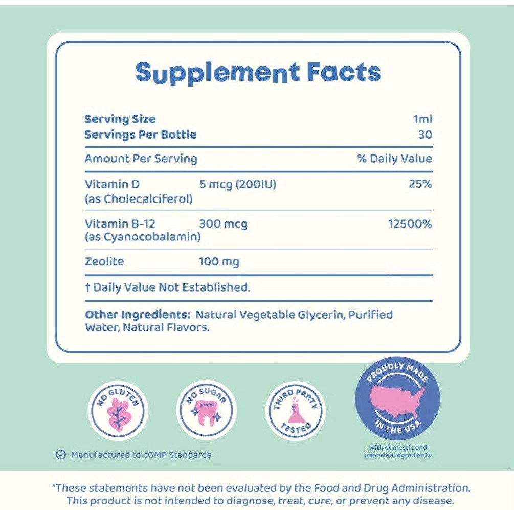 Joyspring * Dextox Zee Kids – For Zeolite *2fl Oz- WILDBERRY Flavor