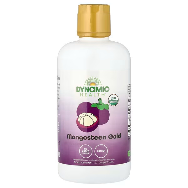 Dynamic Health Mangosteen Gold Liquid (Certified Organic) 32 fl. oz