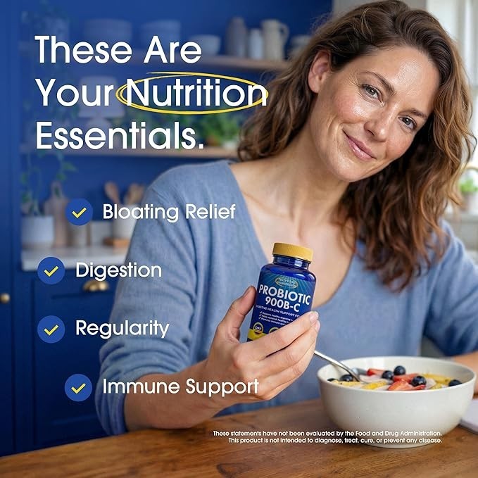 Probiotics for Women and Men – with Lactase Enzyme and Prebiotic Fiber for Diges