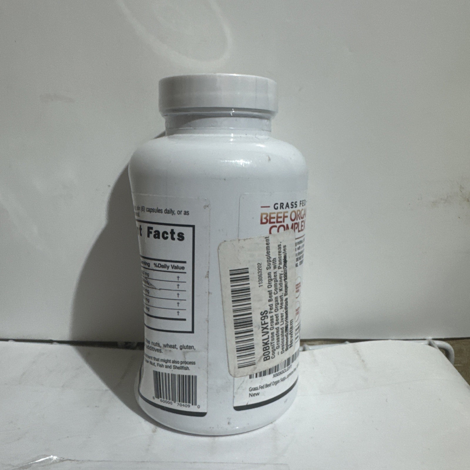 Cognitune GrassFed Beef Organ Complex Dietary Supplement 180 Caps Exp 01/2026