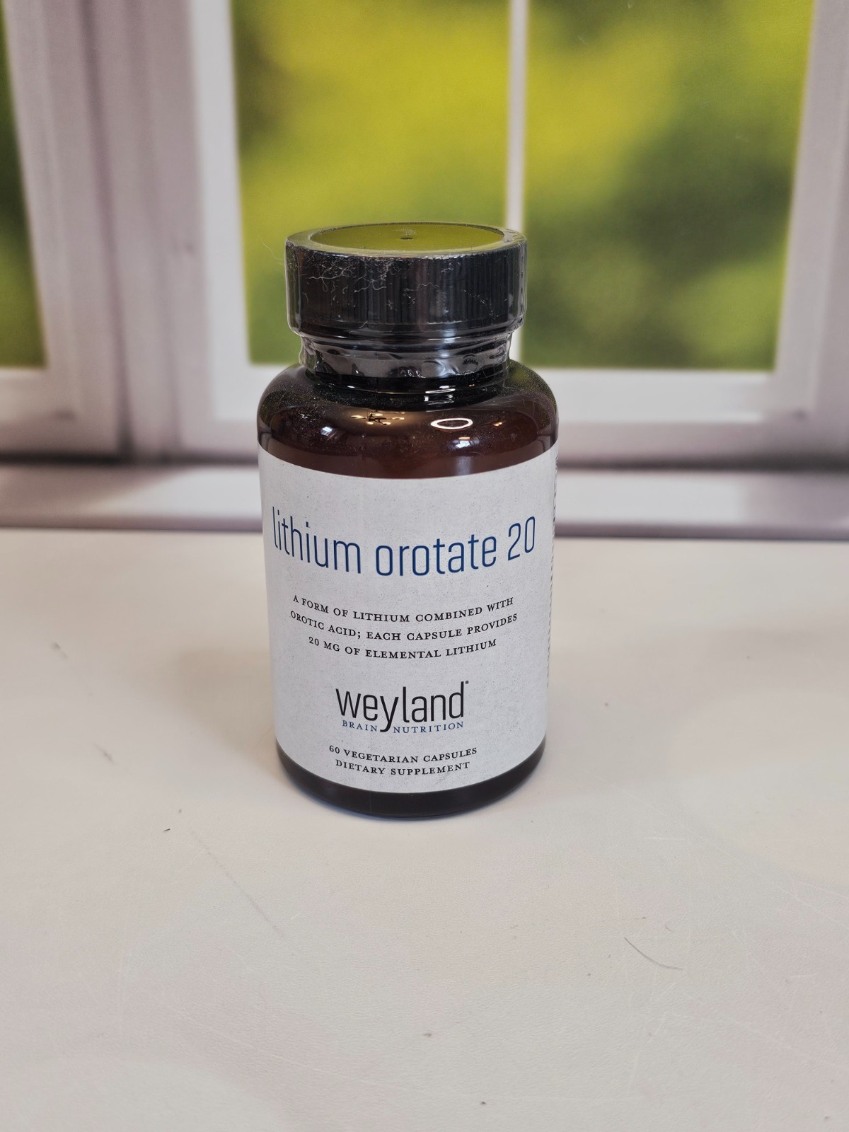 Weyland Lithium Orotate 20mg, 60 Vegetarian Capsules New Sealed Exp 02/2026