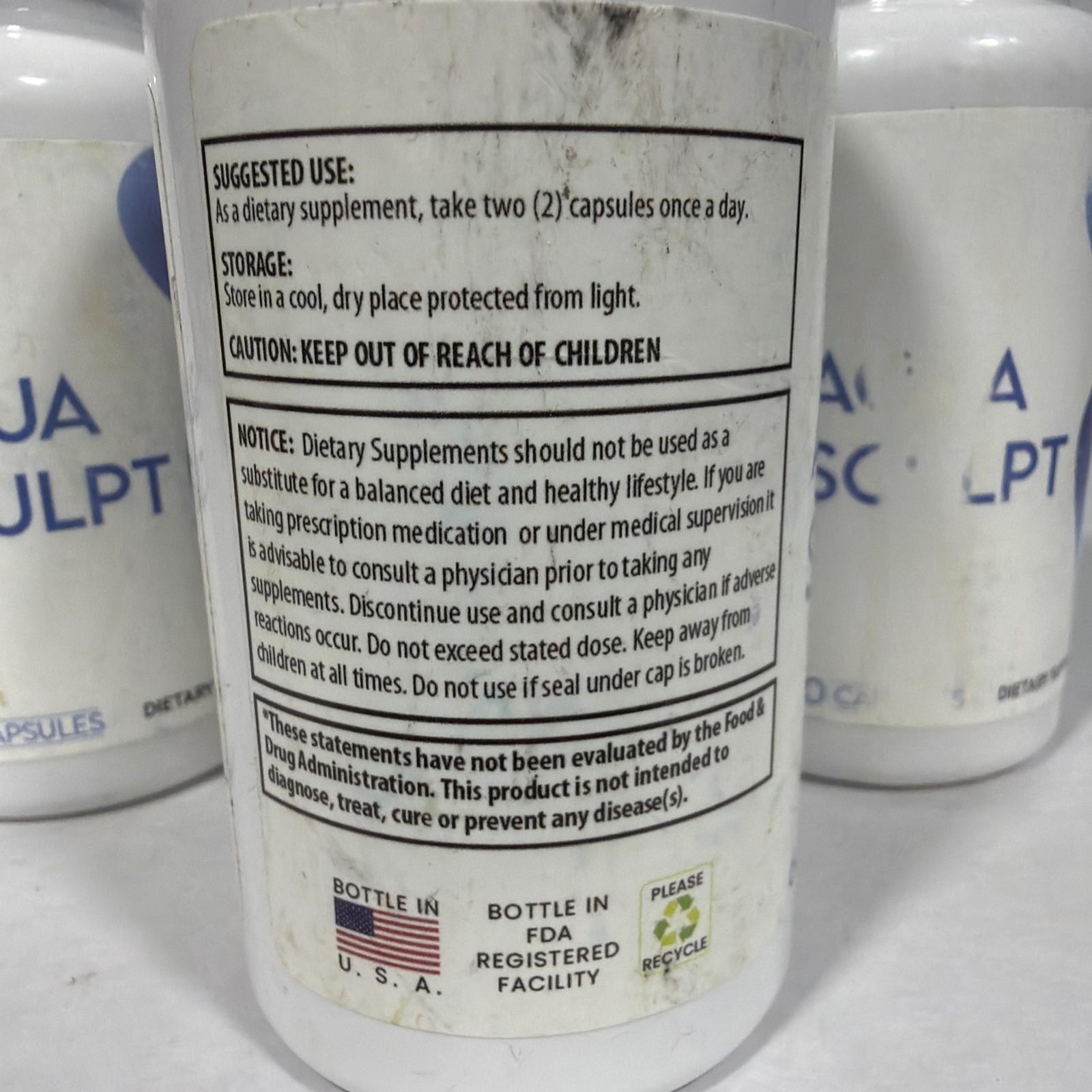 3 Pack Aqua Sculpt HEALTHY Weight Loss Support, 90 day supply, exp 12/26+