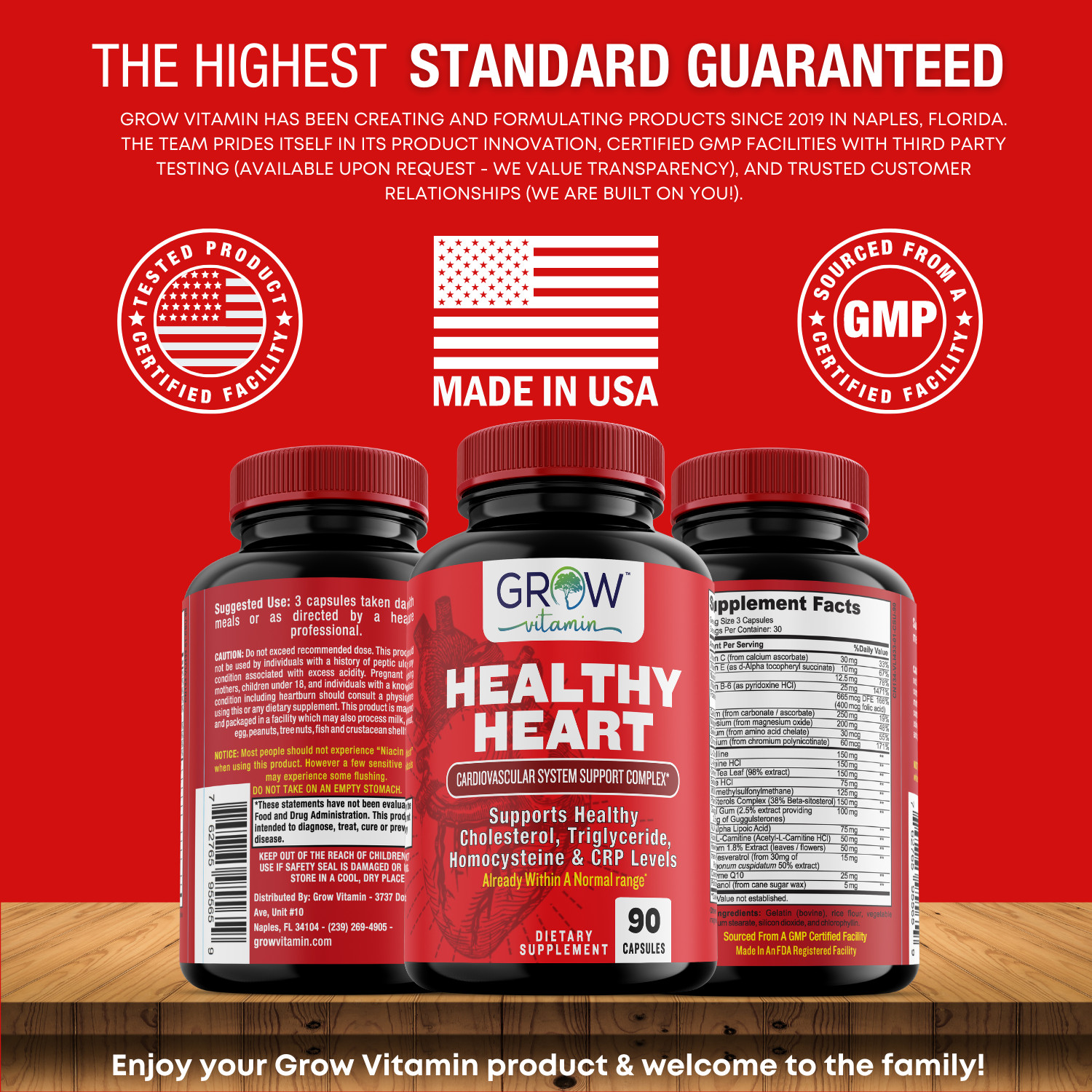 Healthy Heart Support, Complete Heart Health With 22 Premium Herbs & Vitamins